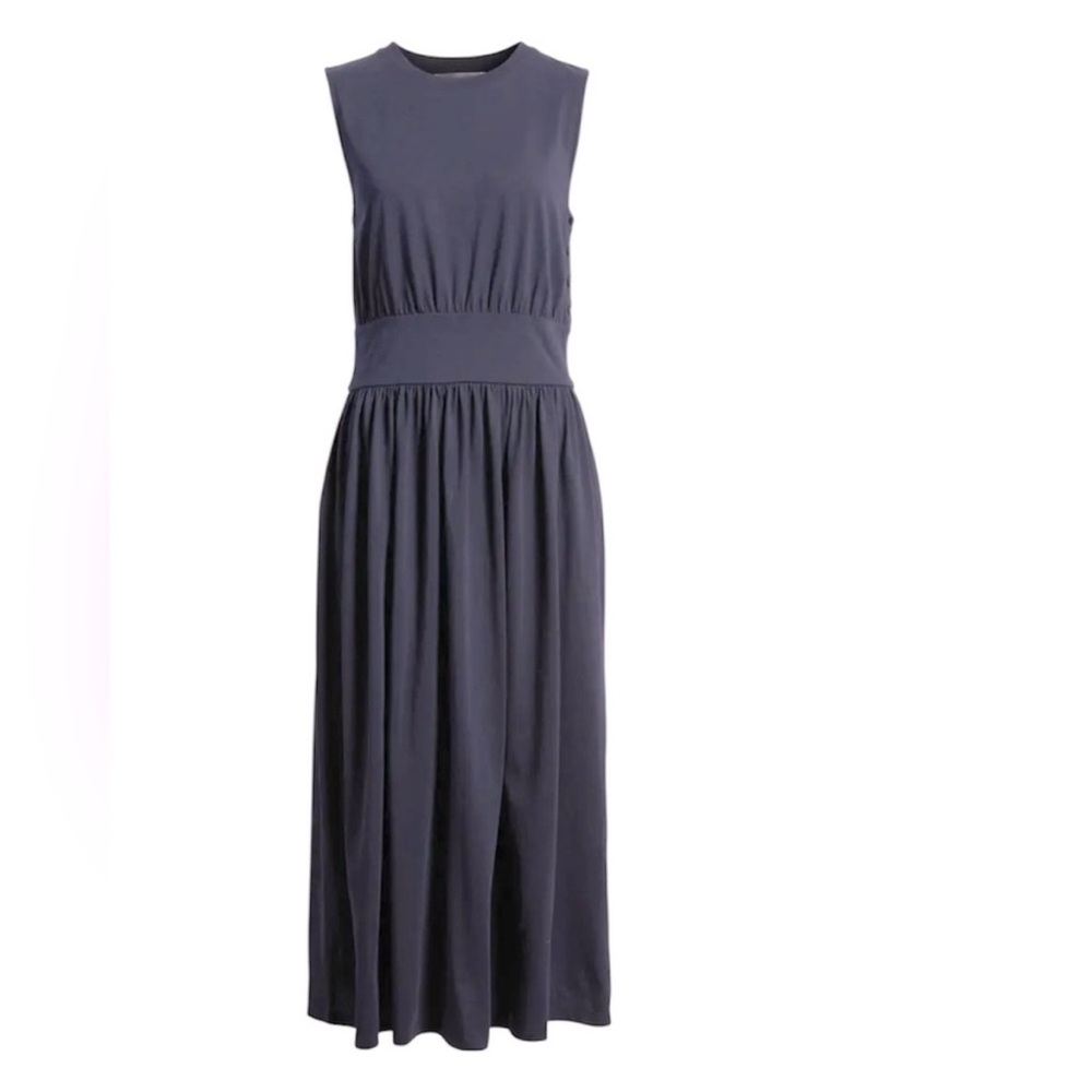 Frame Banded Jersey Dress Navy Size M